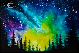 Paint Nite: Moonlit Forest Milky Way